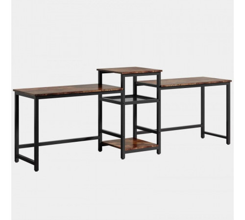 Двухместный стол с полками