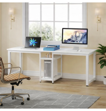 Стол двухместный с полками