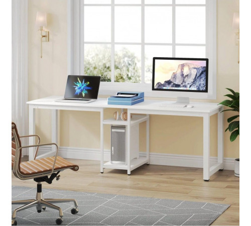 Стол двухместный с полками – 200×60×72 см.