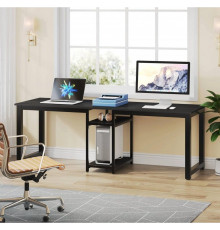 Стіл двомісний з полицями