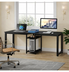 Стол двухместный с полками