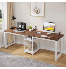 Стіл двомісний з полицями