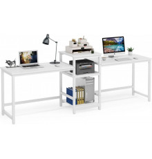 Стіл двомісний з полицями