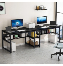 Стіл двомісний з полицями