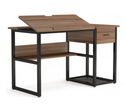 Стол письменный, дуб сонома/черный металл.