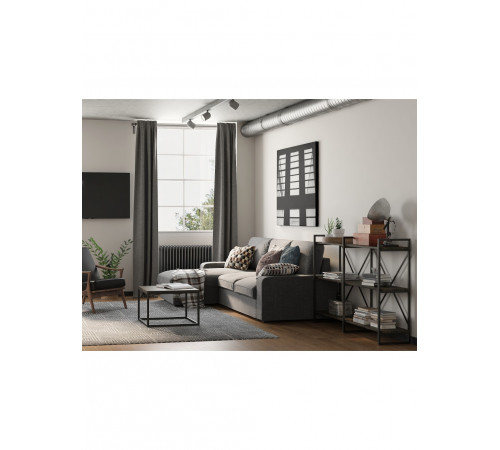 Приставной журнальный столик MSMLOFT – стильный металлический каркас.