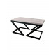 Журнальный стол LONG MSMLOFT – черный каркас, ДСП (110×60×54 см)