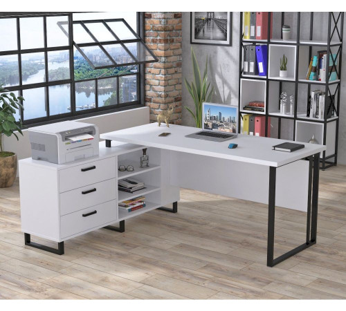 Стол руководителя Notarius, стиль лофт, MSMLOFT