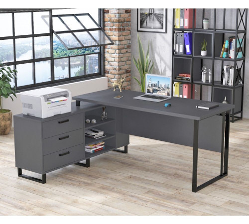 Стол руководителя Notarius, стиль лофт, MSMLOFT