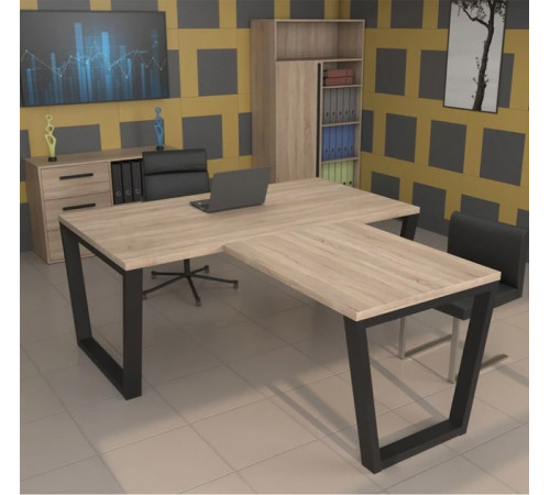 Стол руководителя "U-стиль", стиль лофт, MSMLOFT