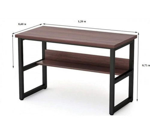 Комфортний письмовий стіл Loft Comp-table-118 — 120×60×75 см