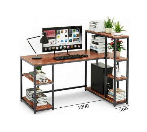 Стол компьютерный с полками MSMLOFT