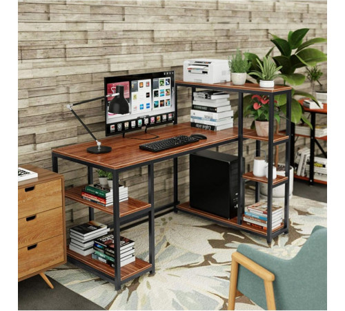 Стол компьютерный с полками MSMLOFT