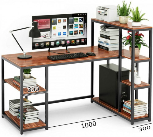 Стол компьютерный с полками MSMLOFT