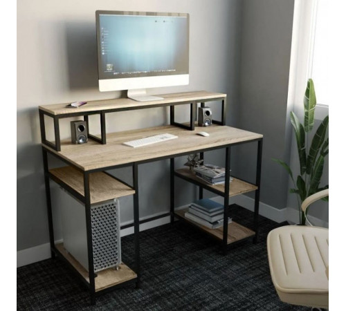 Стол компьютерный в стиле MSMLOFT (металлический каркас)