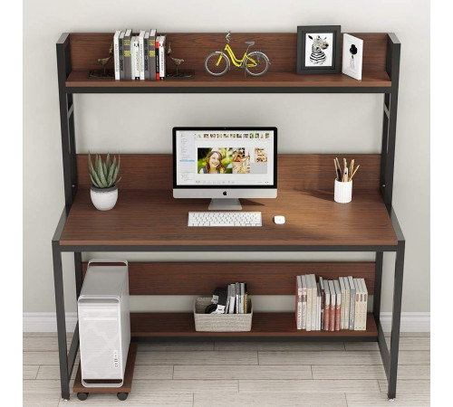 Стол компьютерный в стиле MSMLOFT, каркас металлический.