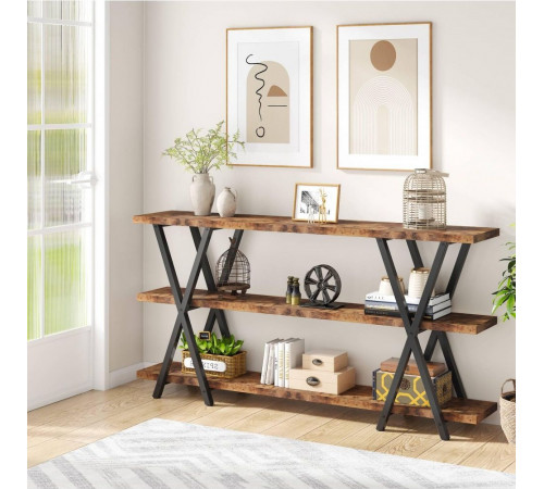 Стол консольный 3-ярусный с полками для хранения