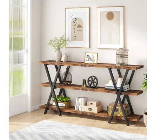 Стол консольный 3-ярусный с полками для хранения