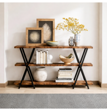 Стол консольный 3-ярусный с полками для хранения