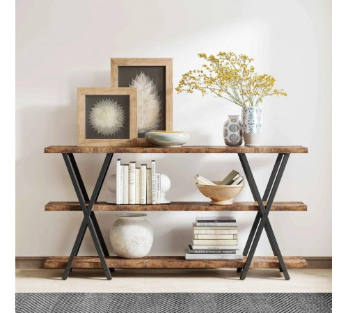 Стол консольный 3-ярусный с полками для хранения