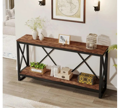 Стол консольный с открытой полкой для хранения