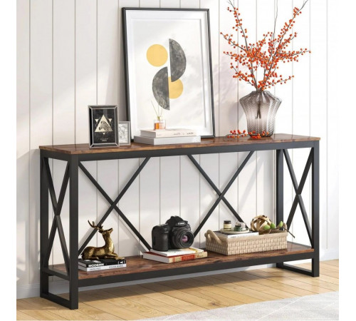 Стол консольный с открытой полкой для хранения