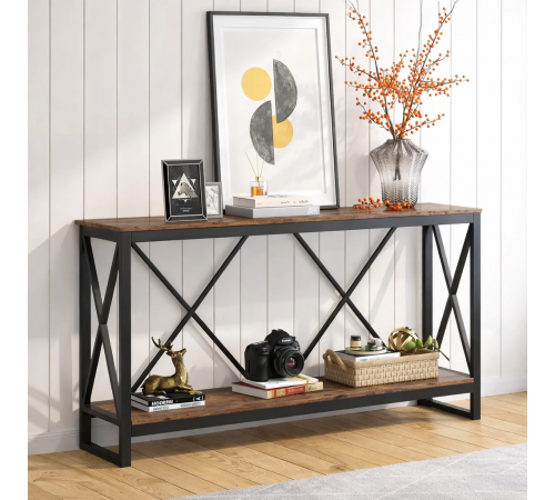 Стол консольный с открытой полкой для хранения