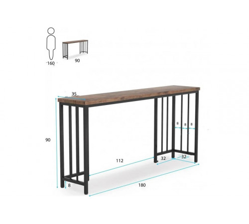 Консоль Console - 1 від MSMLOFT — функціональна естетика вашого передпокою