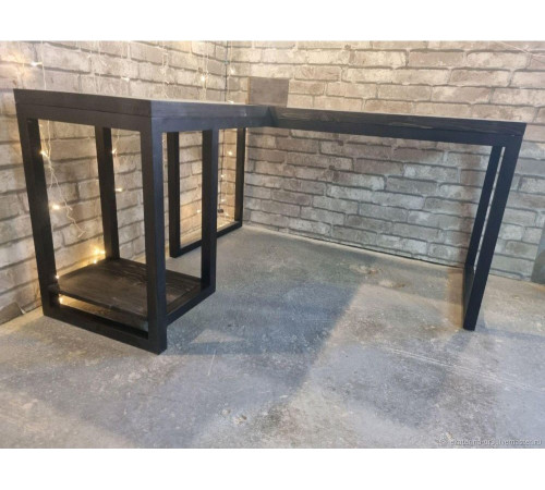 Угловой стол (серый) – 140×50×75 см