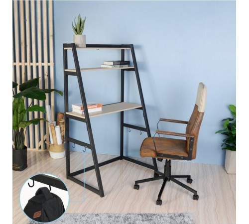 Стол письменный MSMLOFT с металлическим каркасом - 90×60×150 см.