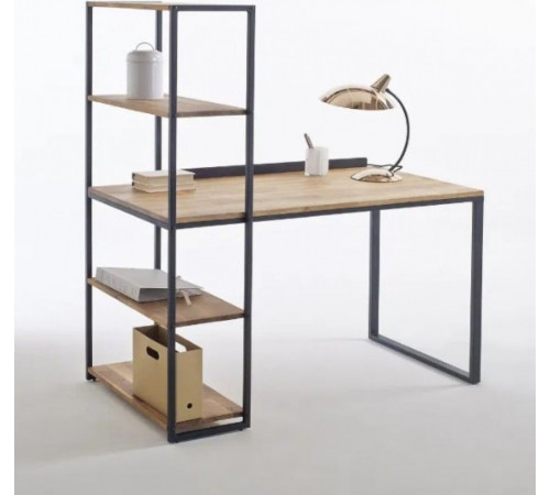 Письменный стол в стиле MSMLOFT с надстройкой (145×60×75 см)