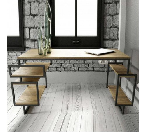 Письменный стол в стиле MSMLOFT, 140×60×75 см