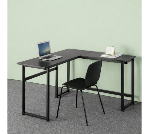 Стол письменный/компьютерный угловой MSMLOFT – 140×50×75 см, черный