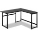 Стол письменный/компьютерный угловой MSMLOFT – 140×50×75 см, черный