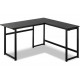 Стол письменный/компьютерный угловой MSMLOFT – 140×50×75 см, черный