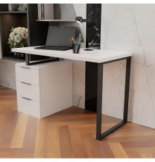 Стіл письмовий / комп'ютерний у стилі MSMLOFT, каркас металевий