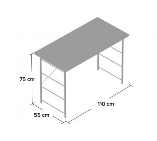 Стол письменный в стиле MSMLOFT, каркас металлический.