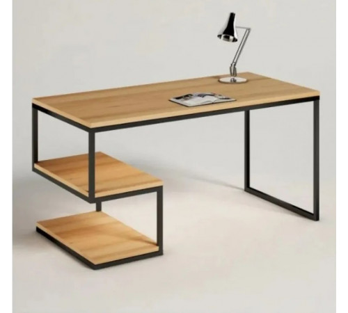 Стол письменный MSMLOFT с металлическим каркасом – 120×60×75 см.