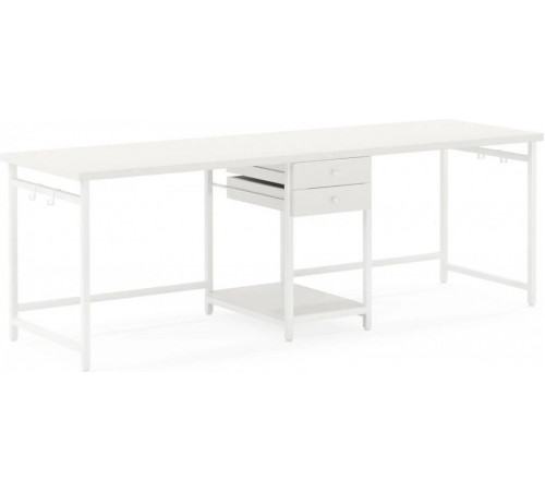 Стіл подвійний із ящиками — 200 × 60 × 75 см