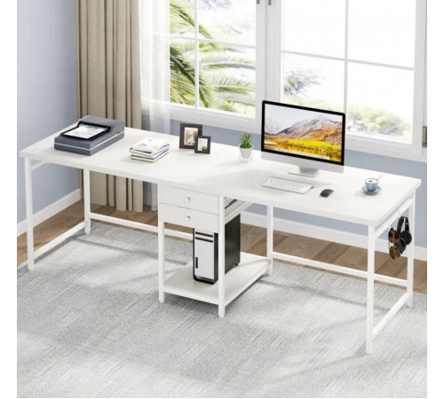 Стол двойной с ящиками – 200×60×75 см.