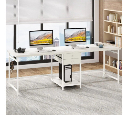 Стіл подвійний із ящиками — 200 × 60 × 75 см