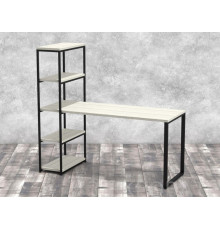 Стіл-стелаж Айсберг 02 Чорний/білий MSMLOFT