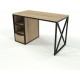 Стол Loft с ящиком — 120×60×76 см, металл/ДСП (светлый/темный) — MSMLOFT