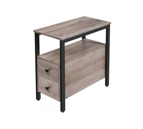 Стол с ящиком и открытой полкой MSMLOFT — 60×30×48 см