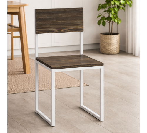 Стул обеденный «Бервин» — лофт, металл/ДСП