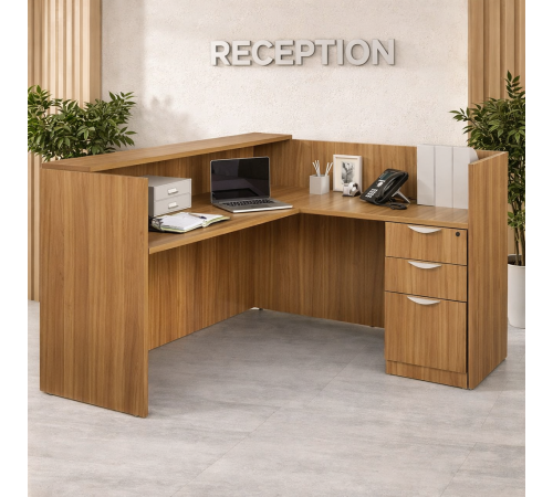 L‑образная стойка для приема гостей
