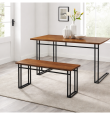 Современная обеденная скамья с металлическими ножками Middlebrook