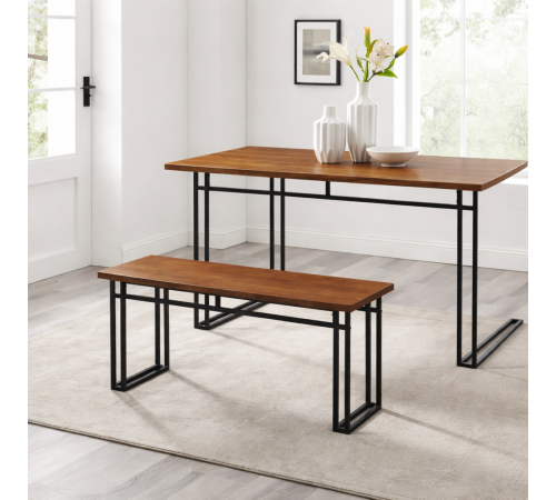 Обеденная скамейка Middlebrook — 112×38×46, металл/ДСП (МСМ)