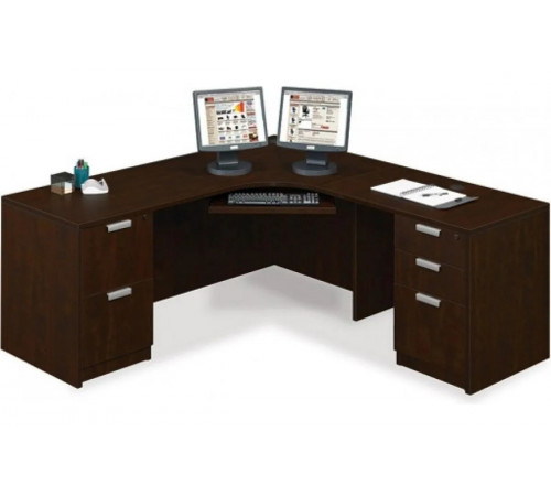 Современный угловой L‑образный стол