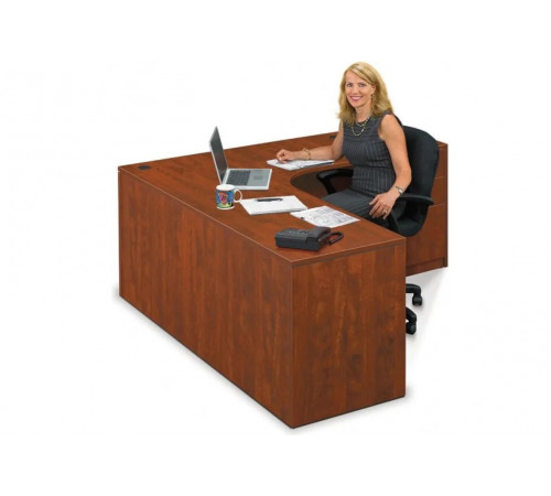 Современный угловой L‑образный стол